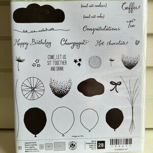 Stampin' Up -BALLOON CELEBRATION -Stamp Set- Item # 140675